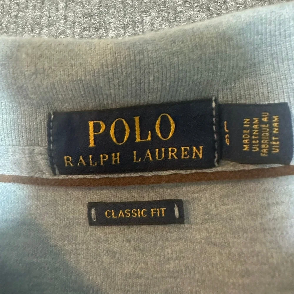Polo Ralph Lauren Mens Blue Long Sleeve Classic Fit Polo Shirt Large